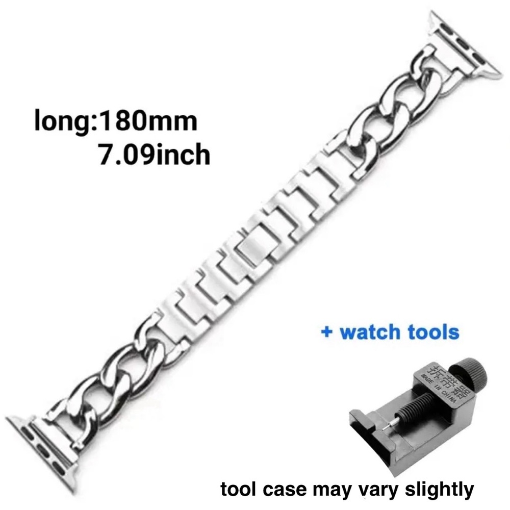NEW✨ Apple Watch Band Luxury Graphite Black Adjustable Latched Loop - Picture 4 of 13